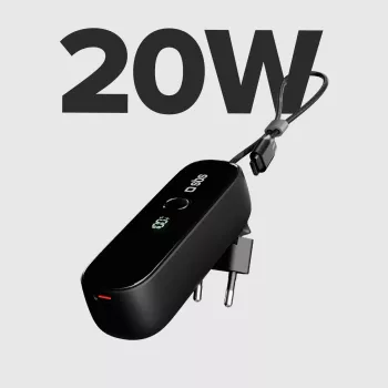 SBS TETRBB5000PD20 5000 mAh 20W Power Delivery powerbank zwart