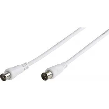 Vivanco coaxiale antennekabel, male-female, 75 ohm, wit (VVAN150MFW)