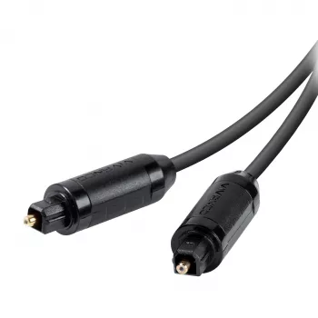 Vivanco VVATOSL30GK 3m TOSLINK optische audiokabel - verguld, zwart