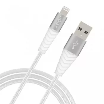 JOBY oplaad- en synchronisatiekabel Lightning, 1,2 m, wit (JB01812-BWW)