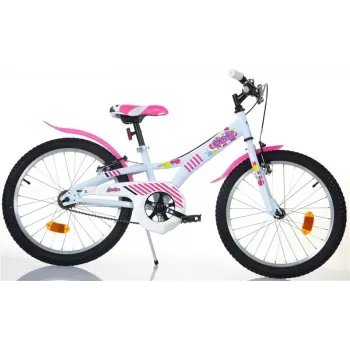 Kinderfiets Candy 20 77330 wit/roze