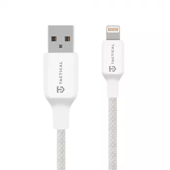 Tactical Stitch Thread USB-A naar Lightning-kabel, wit