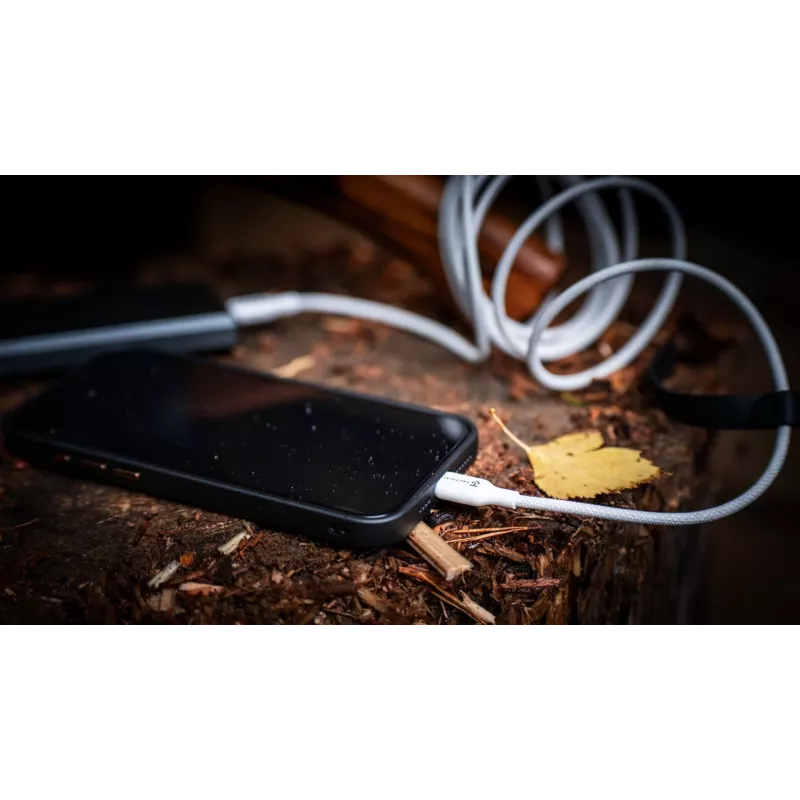 Tactical Stitch Thread USB-A naar Lightning-kabel, wit