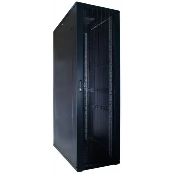 DSIT 42U 19 inch serverrack-kast met geperforeerde voordeur, 600x1200x2000 mm, zwart