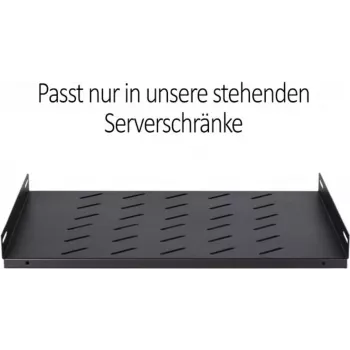 DSIT DS-FH60 1U vaste consolelegplank voor 600 mm diepe serverracks, zwart