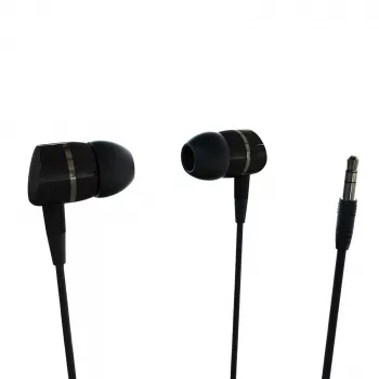 Vivanco VVEARSOLIDSOUNDK in-ear-koptelefoon met microfoon, 3,5-mm jack, gebalanceerd geluid met krachtige bas, zwart