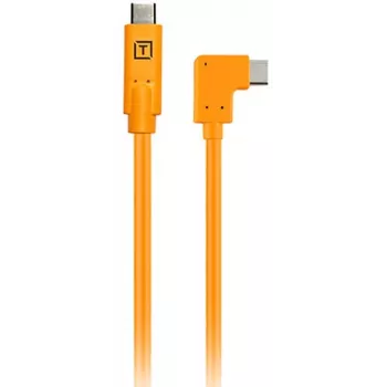 Haakse USB-C-naar-USB-C-tetherkabel Tether Tools TetherPro 50 cm, oranje (CUCRTC1-ORG)