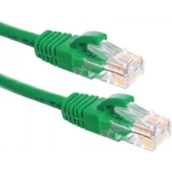 DSIT CAT6a U/UTP 100% koper ethernet-patchkabel, 10m, groen, RJ45, 10Gbps, 500MHz, litze, PVC-mantel