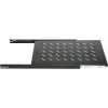 DSIT DS-UH60 1U uitschuifbaar rackplateau, 18 kg belasting, 450 mm diepte, zwart
