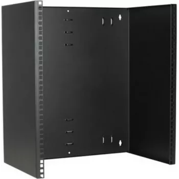 DSIT 12U 19 inch wandmontage-rackframe, 300 mm diepte, vast, staal, zwart