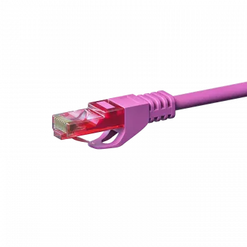 DSIT CAT6 U/UTP ethernet-patchkabel, 7,5 m, roze, 100% koper, RJ45, gigabit