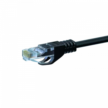 DSIT CAT5e U/UTP netwerk-patchkabel, 0,25 m, zwart, 100% koper (DC-50-002)