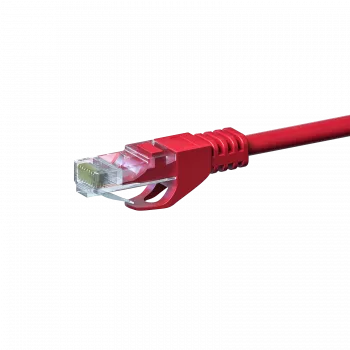 DSIT CAT5e netwerk-patchkabel U/UTP 0,5 m rood 100% koper RJ45 Ethernet-kabel