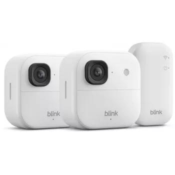 Draadloos beveiligingscamerasysteem (2 camera's) Amazon Blink Outdoor 2K+, wit (B0F9632B4F)