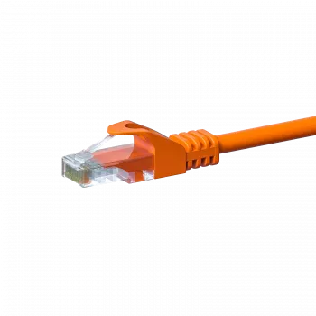 DSIT CAT 5e U/UTP netwerk-patchkabel, RJ45, 15m, oranje, CCA, 1 Gbit/s