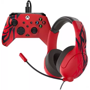 Controller- en headsetbundel Turtle Beach Airlite & Rematch voor Xbox, Spirit Red (TBC-2201-65)