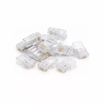 DSIT UTP RJ45 CAT6a netwerkstekker voor kabels met massieve kern, 10 stuks