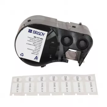 BRADY BMP51/BMP53/M511 FreezerBondz labels - 25,40 mm x 12,70 mm, wit, mat, permanent acryl, 2500 labels/rol (B-490)