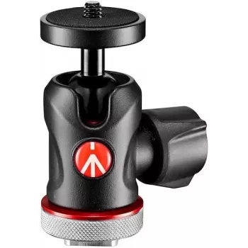 Manfrotto MH492LCD-BH kogelkop voor camera-flitsschoen, zwart