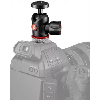 Manfrotto MH492LCD-BH kogelkop voor camera-flitsschoen, zwart