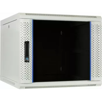 DSIT DS6609W 9U wandmontage-serverkast met glazen deur, 600x600x500 mm, zwart