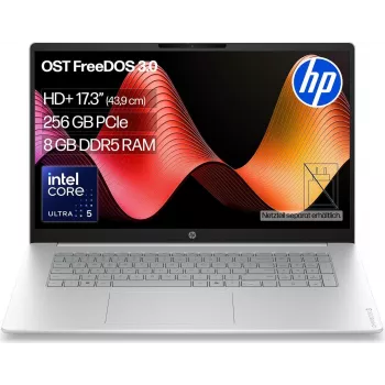 HP OmniBook 3 17-dg0054ngx 17,3 inch Full HD laptop - Intel Core 5 225U, 8GB RAM, 256GB SSD, FreeDOS, Natural Silver