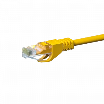 DSIT CAT5e netwerkkabel, U/UTP, 0,50 m, geel, 100% koper
