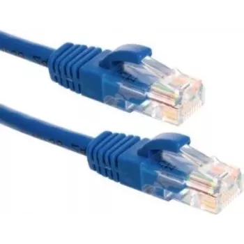 DSIT CAT6a U/UTP 100% koper-patchkabel, 1,5 m, blauw, RJ45, 10 Gbit/s, 500 MHz