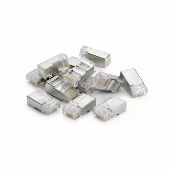 DSIT FTP RJ45 CAT6 netwerkstekker voor flexibele kabels - 10 stuks