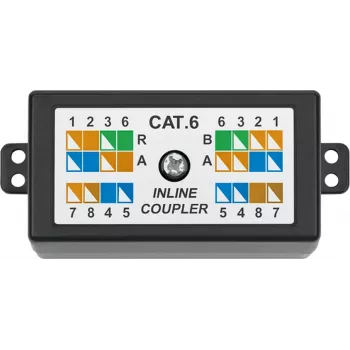 DSIT DANICOM CAT6 internet-aansluitdoos (DS-CAT6-JB) – 10G PoE++ LSA-koppeling, wit