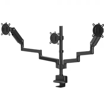 One For All DM4310 solide drievoudige monitorarm tafelsteun voor 13-35 inch schermen, 10kg per arm, zwart