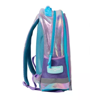 KIDS Wow Holo holografische schoolrugzak 14L A4 meisjes iriserend