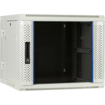 DSIT 9U omkeerbare wandmontage-serverkast met glazen deur, wit, 600x600x501 mm (DS6609W-DOUBLE)