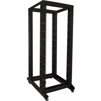 DSIT 32U 19 inch vrijstaande serverrack-kast op wielen, 600x800x1600 mm, zwart, ongemonteerd