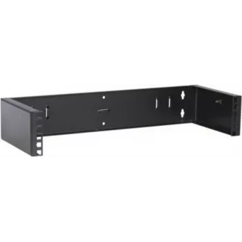 DSIT 2U 19 inch wandmontage-rackframe, zonder scharnier, 180 mm diep, zwart (DS-WMB2-S)