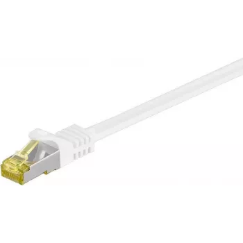 DSIT RJ45 netwerkkabel S/FTP (PiMF) Cat.7 kabel, wit, 15m (DC-72-150)