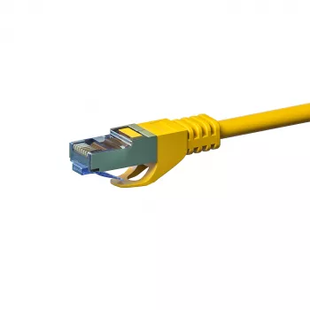 DSIT CAT 6a S/FTP LSOH netwerk-patchkabel, 0,25 m, geel
