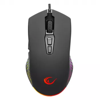 Rampage Spear V2 bedrade gaming-muis 12800 DPI optisch RGB zwart
