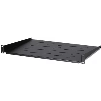 DS-IT 1U vaste plank voor 450 mm diepe wandkasten, 350 mm diepte, zwart