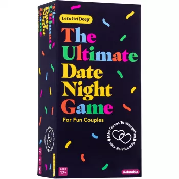 Just Play Let's Get Deep - Het ultieme date-night-spel, 400 gesprekskaarten voor koppels, 3 niveaus: Ice Breaker, Deep, Deeper, 2+ spelers, vanaf 17 jaar