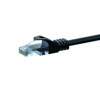 DSIT CAT5e U/UTP netwerk-patchkabel, 1m, zwart, 100% koper (DC-50-010)