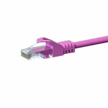 DSIT CAT 5e U/UTP netwerk-patchkabel, 3 m, roze, CCA, RJ45, Gigabit Ethernet