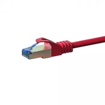 DSIT CAT 6a S/FTP LSOH netwerk-patchkabel, 0,5 m, rood