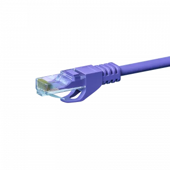 DSIT CAT 6 U/UTP netwerkkabel, 2m, paars, CCA, RJ45, 1 Gbit/s