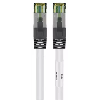 DSIT RJ45 netwerkkabel S/FTP PiMF CAT 8 wit 0,50m