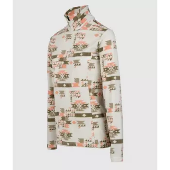 Brunotti Misma-Print dames fleecejas, maat L, Arctic Desert Flower