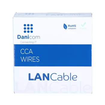 DSIT CAT5e F/UTP 50m rol solid core CCA netwerkkabel Grijs (DC-FTP5CCA50S-GRY)