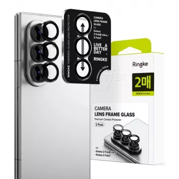 Ringke cameraframe 2-pack voor Samsung Galaxy Z Fold 7 / 8 Ultra - Ultra Black