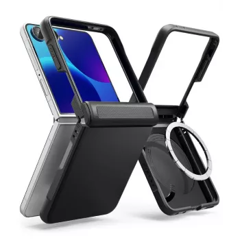 Ringke Onyx Flap Magnetic MagSafe-hoesje voor Samsung Galaxy Z Flip 8 - zwart