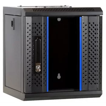DSIT DS10-3304 10 inch 4U wandmontage-serverkast met glazen deur, 312x310x264 mm, zwart